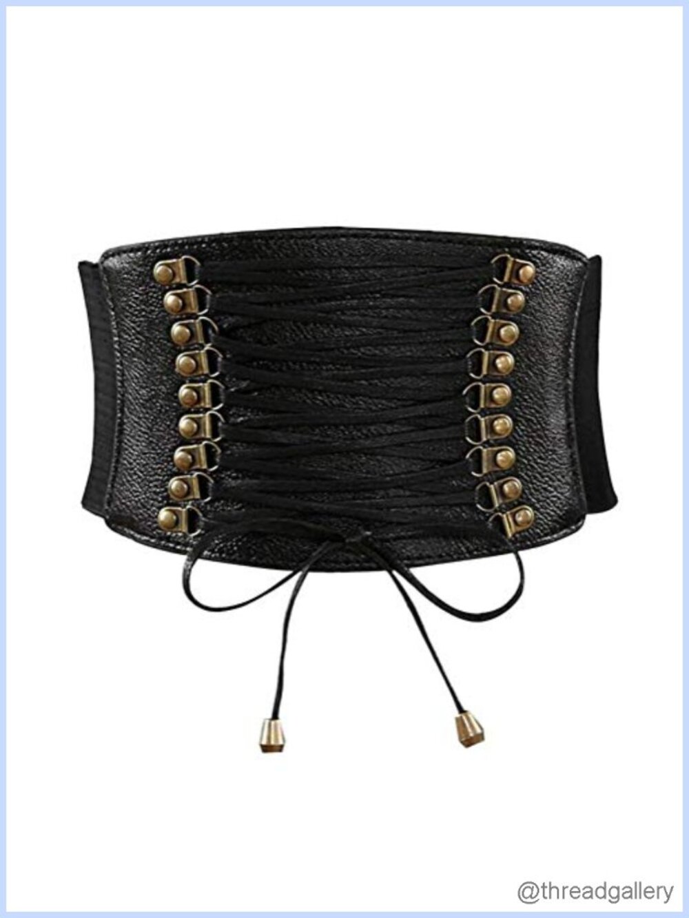 PU Leather Elastic Waist Belt Corset Style Wide Cincher for Waist Training